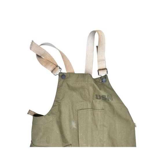 Vintage U.S. Navy Green Foul Weather Jacket & Pants Set Small - Picture 11 of 11